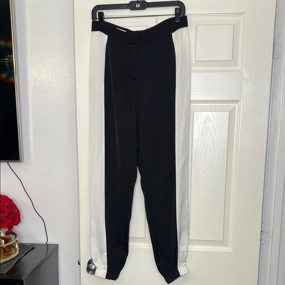 Escada Black and White Track Pants